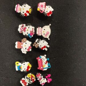 Hello Kitty Multi-Color Cute Character Shoe Charms